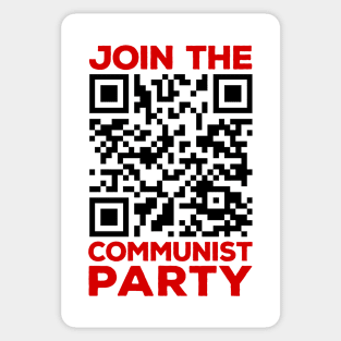 Rick Roll QR Code - Join The Communist Party Sticker